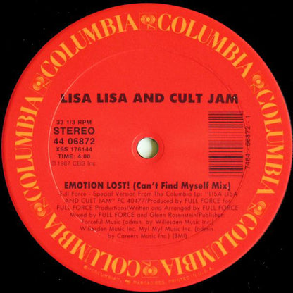 Lisa Lisa & Cult Jam : Lost In Emotion (12", Single)