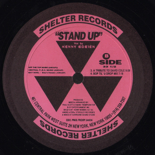 B.O.P* Presents Kenny Bobien : Stand Up (12")