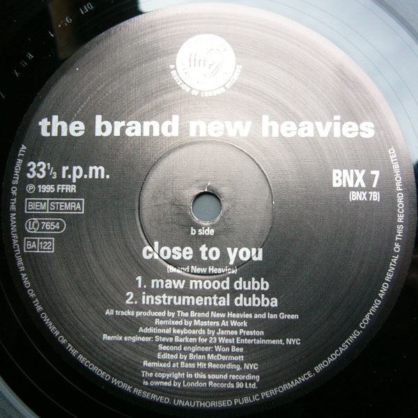 The Brand New Heavies : Close To You (12")