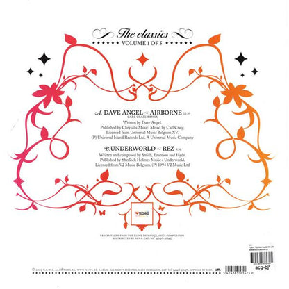 Various : I Love Techno - The Classics - Volume 1 Of 5 (12")