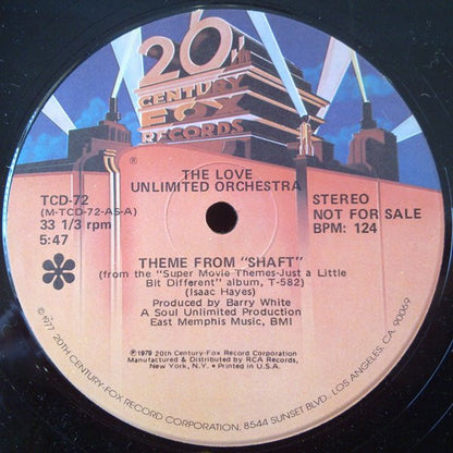 Love Unlimited Orchestra : Theme From "Shaft" (12", Promo)