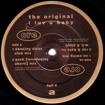 The Original : I Luv U Baby (12", Single)