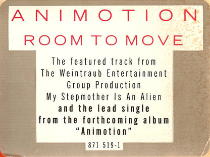 Animotion : Room To Move (12", Single, Spe)