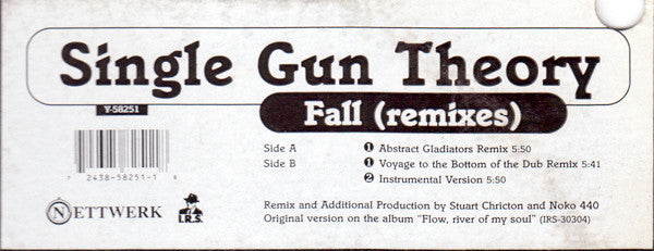 Single Gun Theory : Fall (Remixes) (12")