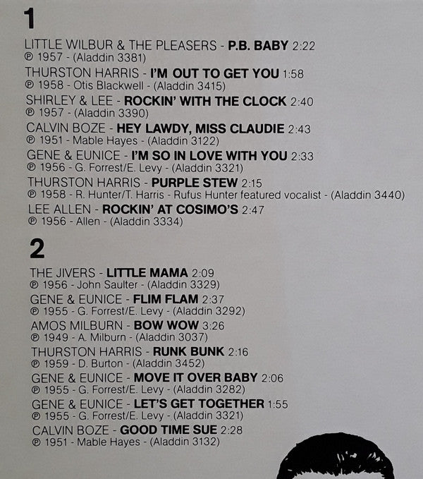 Various : Aladdin's Rock'n Roll Sock Hop (LP, Comp, RE)