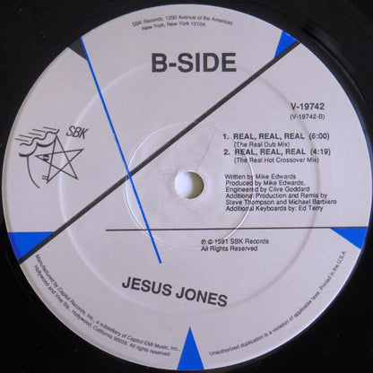 Jesus Jones : Real, Real, Real (12", Single)