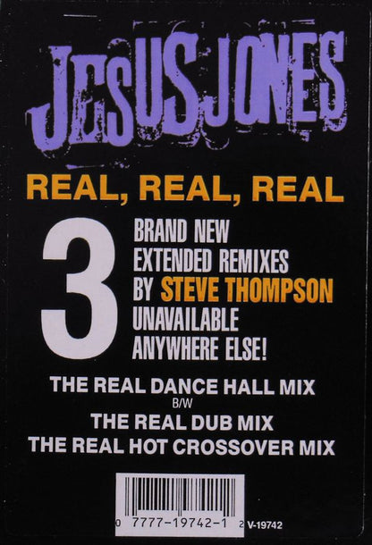 Jesus Jones : Real, Real, Real (12", Single)