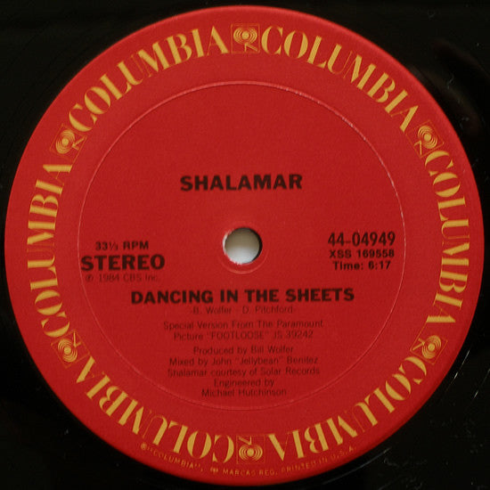 Shalamar : Dancing In The Sheets (12", Single)
