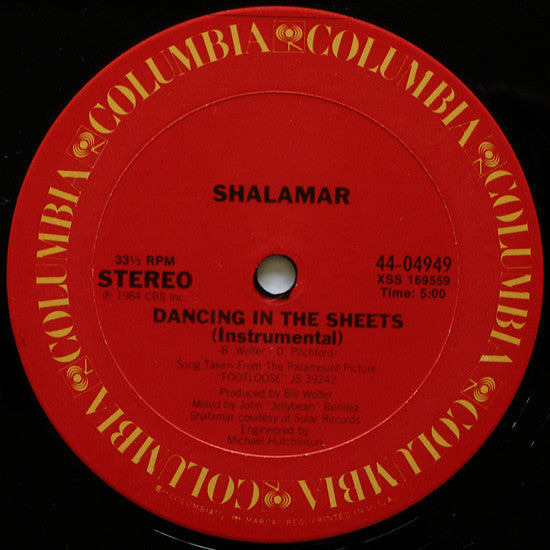 Shalamar : Dancing In The Sheets (12", Single)