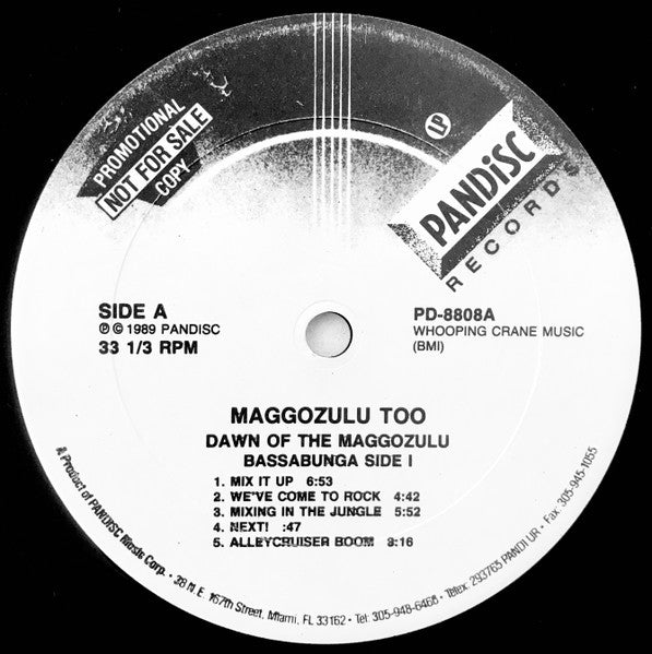 Maggozulu Too : Dawn Of The Maggozulu (LP, Album, Promo)