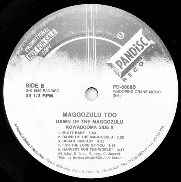 Maggozulu Too : Dawn Of The Maggozulu (LP, Album, Promo)