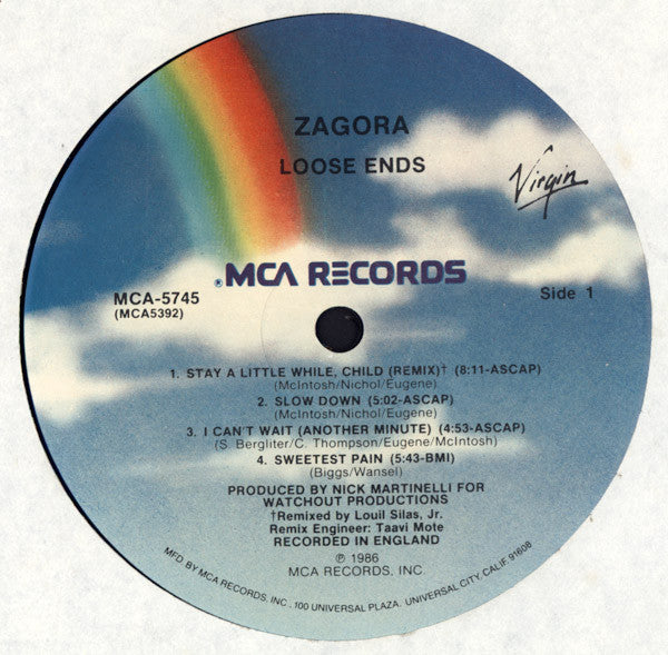 Loose Ends : Zagora (LP, Album, Pin)