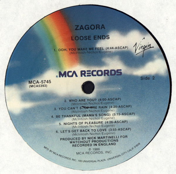 Loose Ends : Zagora (LP, Album, Pin)