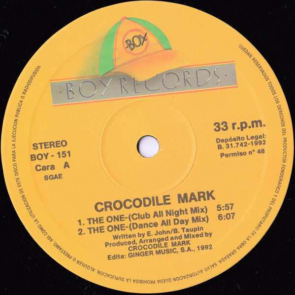 Crocodile Mark : The One (12")