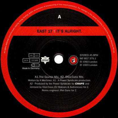 East 17 : It's Alright (12")