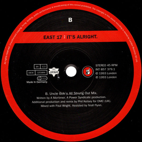 East 17 : It's Alright (12")