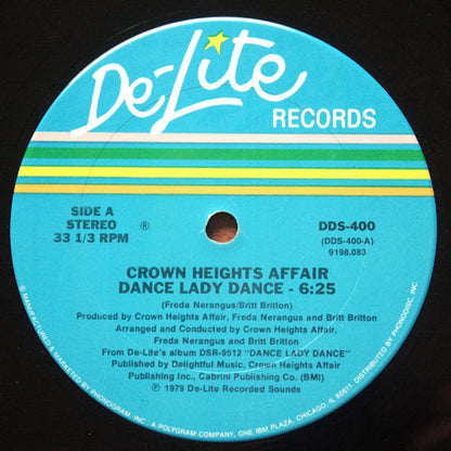 Crown Heights Affair : Dance Lady Dance / The Rock Is Hot (12", Single)