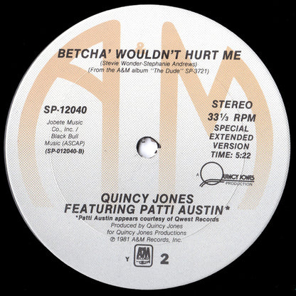 Quincy Jones Featuring Patti Austin : Razzamatazz (12")