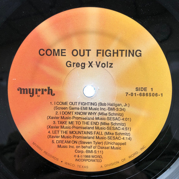 Greg X Volz* : Come Out Fighting (LP, Album)