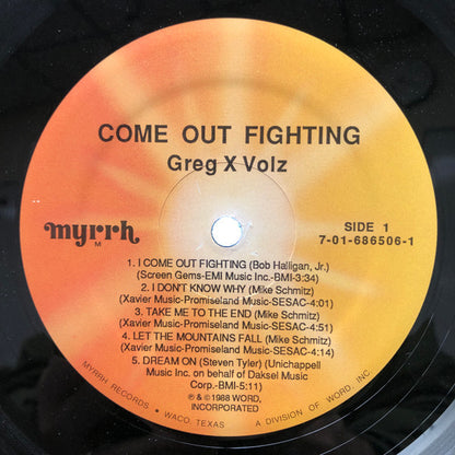 Greg X Volz* : Come Out Fighting (LP, Album)