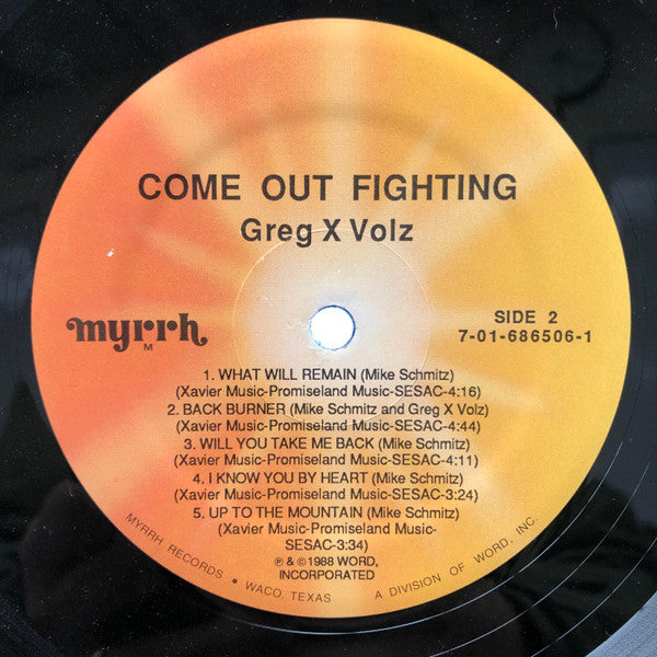 Greg X Volz* : Come Out Fighting (LP, Album)