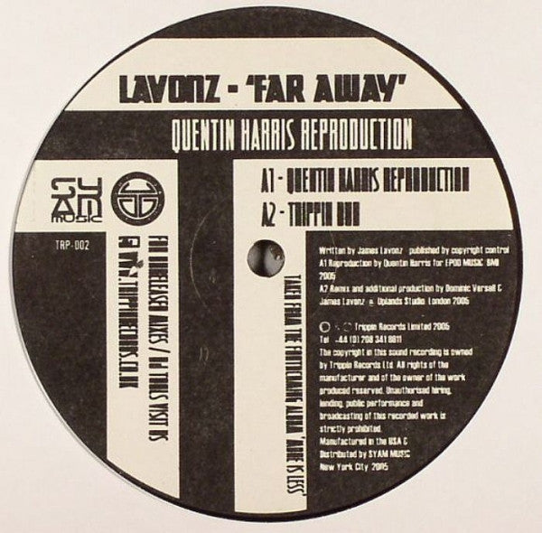 Lavonz* : Far Away (Quentin Harris Reproduction) (12")