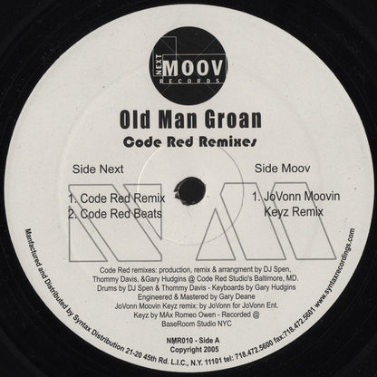 JoVonn : Old Man Groan (Code Red Remixes) (12")