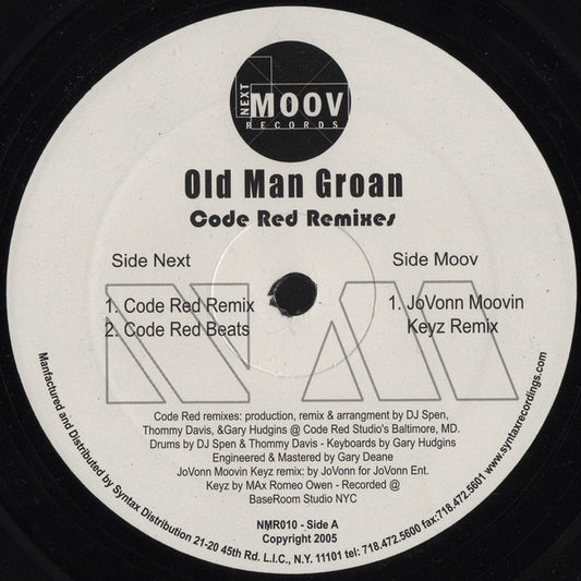 JoVonn : Old Man Groan (Code Red Remixes) (12")