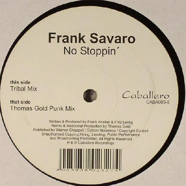 Frank Savaro : No Stoppin' (12")
