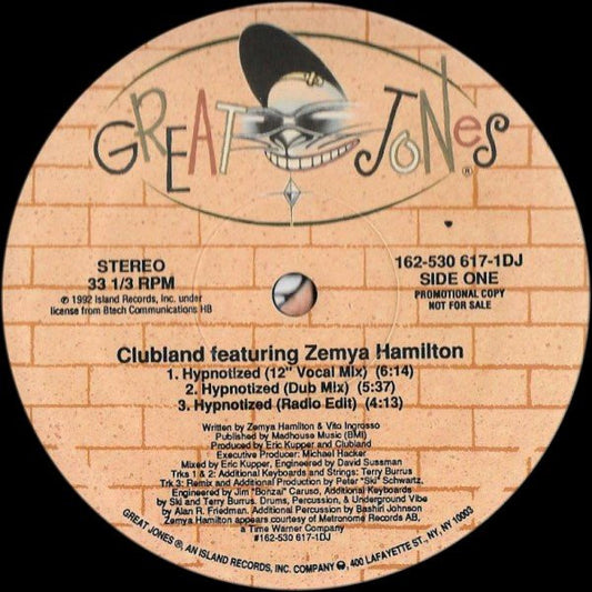 Clubland : Hypnotized (12", Promo)