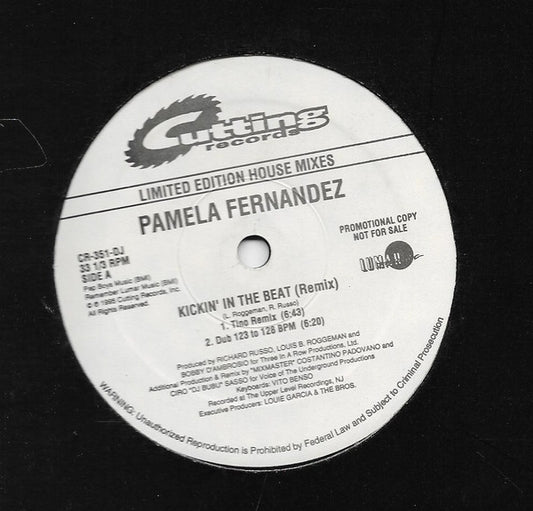 Pamela Fernandez : Kickin' In The Beat (Remix) (12", Promo)