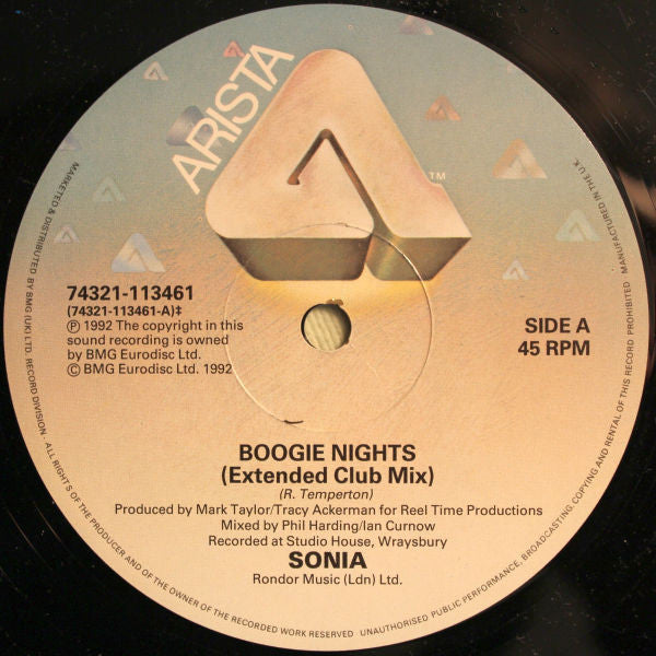 Sonia : Boogie Nights (12")