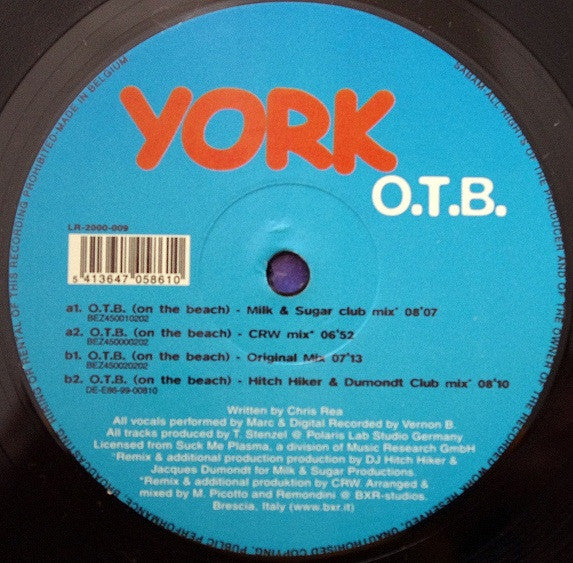 York : O.T.B. (On The Beach) (12")