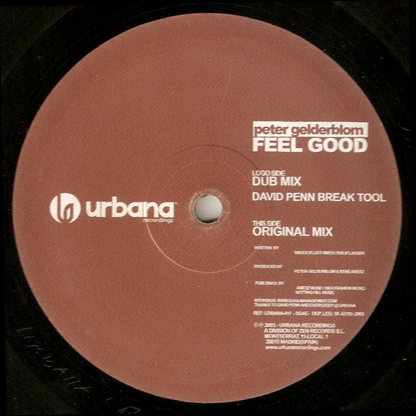 Peter Gelderblom : Feel Good (12")