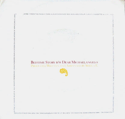 Sheila E. : Bedtime Story (7", Single, Styrene, All)