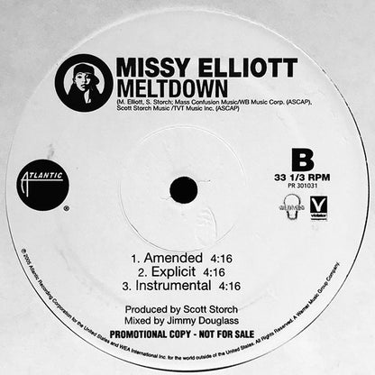 Missy Elliott : We Run This / Meltdown (12", Single, Promo)