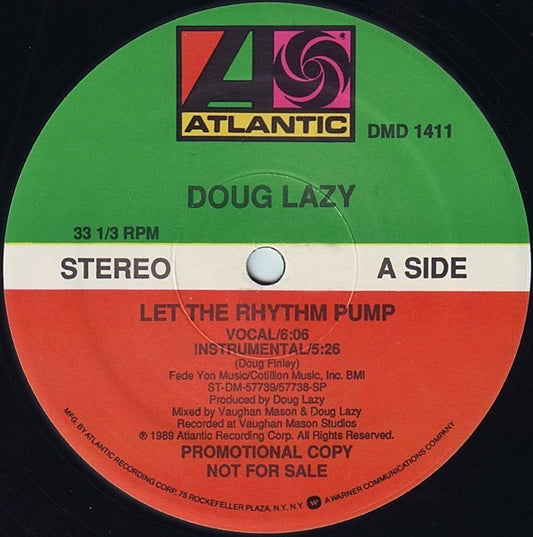 Doug Lazy : Let The Rhythm Pump (12", Promo)