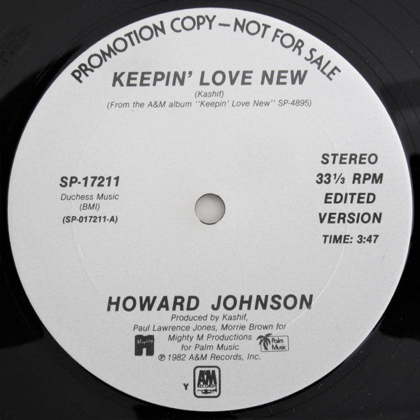 Howard Johnson : Keepin' Love New (12", Promo)