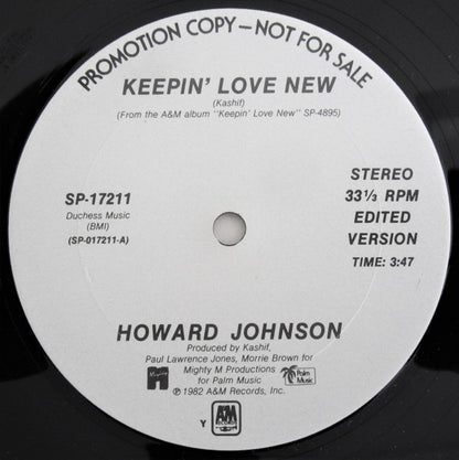 Howard Johnson : Keepin' Love New (12", Promo)