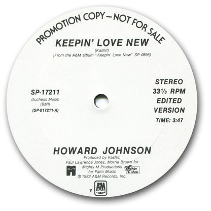 Howard Johnson : Keepin' Love New (12", Promo)