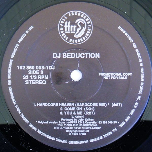 DJ Seduction : Hardcore Heaven (12", Single, Promo)