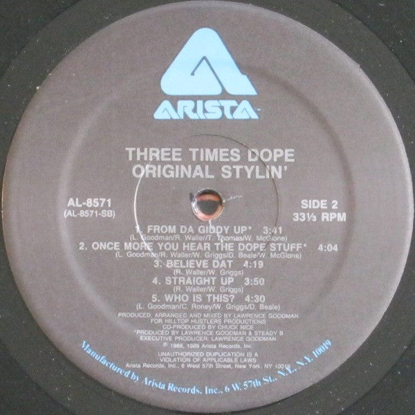 Three Times Dope : Original Stylin' (LP, Album)