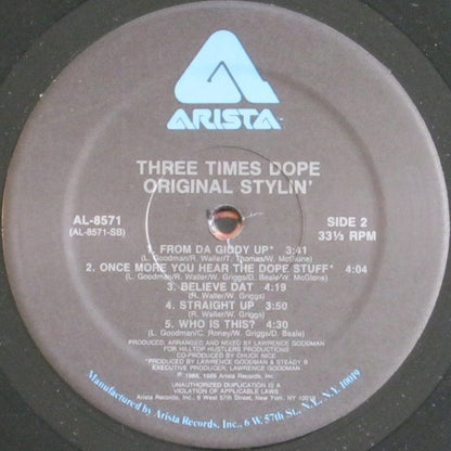 Three Times Dope : Original Stylin' (LP, Album)