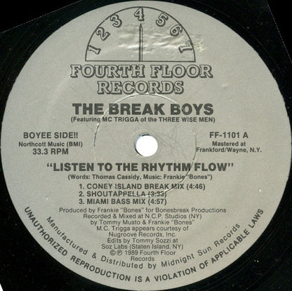 The Break Boys : Listen To The Rhythm Flow (12")