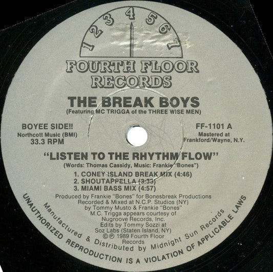 The Break Boys : Listen To The Rhythm Flow (12")