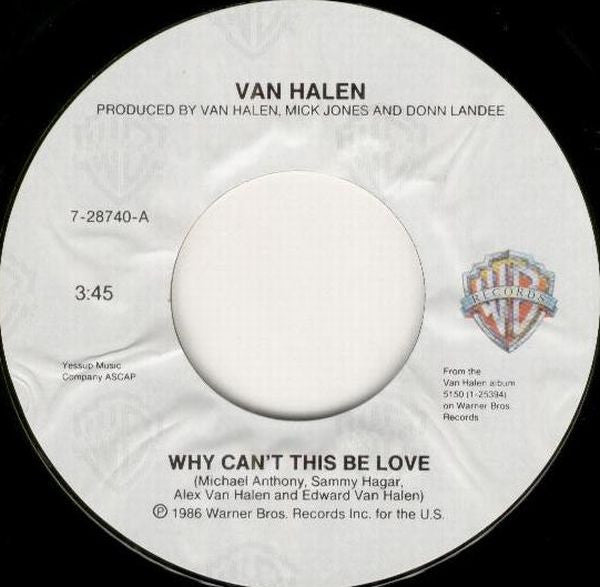 Van Halen : Why Can't This Be Love (7", Single, Spe)