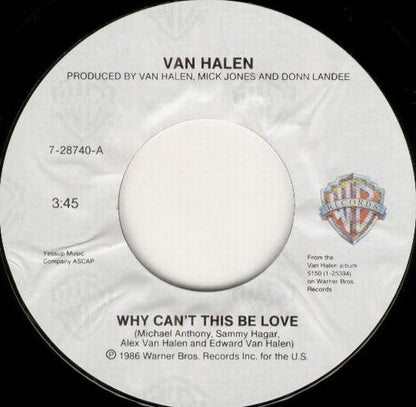 Van Halen : Why Can't This Be Love (7", Single, Spe)