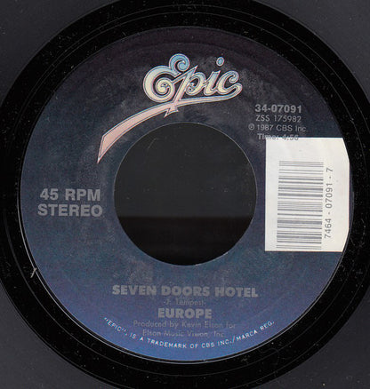 Europe (2) : Rock The Night (7", Single, Styrene)