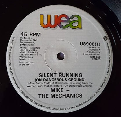 Mike & The Mechanics : Silent Running (On Dangerous Ground) (12", Single)