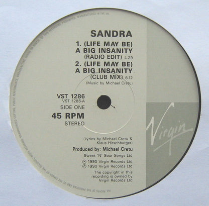 Sandra : (Life May Be) A Big Insanity (12")